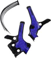 Acerbis - Acerbis X-Grip Frame Guards - Black/Blue - 2736381004 - Image 1