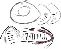 Burly Brand - Burly Brand Extended Cable/Brake Line Kit for 15in. Gorilla Handlebars - Stainless Steel - B30-1105 - Image 1