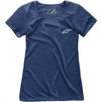 Alpinestars - Alpinestars Ageless V-Neck Womens Tee - 1W387300070XS - Navy - X-Small - Image 1