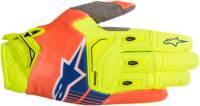 Alpinestars - Alpinestars Techstar Motocross Gloves - 3561018-537-2X - Yellow Fluo/Orange Fluo/Blue - 2XL - Image 1