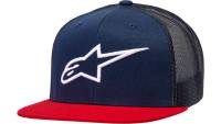 Alpinestars - Alpinestars Corp Trucker Hat - 1025810037030OS - Navy/Red - OSFM - Image 1