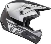 Fly Racing - Fly Racing Kinetic Straight Edge Helmet - 73-8630L - Black/White - Large - Image 4