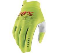 100% - 100% Itrack Youth Gloves - 10009-00006 - Flo Yellow - Large - Image 1