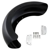 Klock Werks - Klock Werks Hugger Series Front Fenders With Mounting Blocks - Roller - KWF-02-0543 - Image 1
