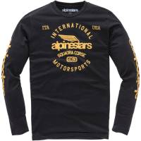 Alpinestars - Alpinestars Winged Moto Premium Long-Sleeve Shirt - 1139-73025-10-XL - Black - X-Large - Image 1