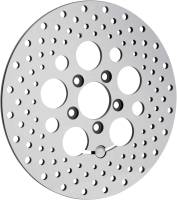 Drag Specialties - Drag Specialties Polished Stainless Steel Drilled Brake Rotor - B06-0189ASP - Image 2