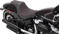 Drag Specialties - Drag Specialties Predator III Seat - Double Diamond - Red Thread - 0802-1269 - Image 2