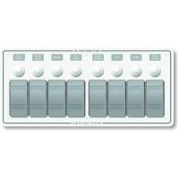 Blue Sea Systems - Blue Sea 8271 Water Resistant Panel - 8 Position - White - Horizontal Mount - Image 1