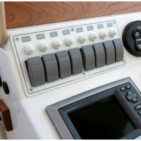 Blue Sea Systems - Blue Sea 8271 Water Resistant Panel - 8 Position - White - Horizontal Mount - Image 2