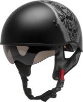 G-Max - G-Max HH-65 Naked Tormentor Helmet - H1658074 - Matte Black/Silver - Small - Image 1