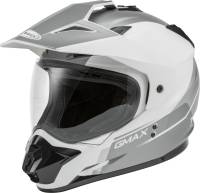 G-Max - G-Max GM11D Dual Sport Scud Helmet - G1113246 - White/Gray - Large - Image 1
