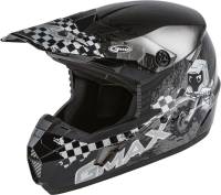 G-Max - G-Max MX-46Y Anim8 Youth Helmet - G3461540 - Dark Silver/Black - Small - Image 1