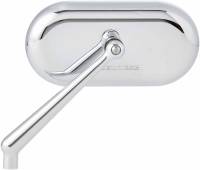Arlen Ness - Arlen Ness Forged Oval Short Stem Billet Mirror - Left - Chrome - 13-171 - Image 2