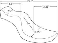 Drag Specialties - Drag Specialties Mini King and Queen Seat - Scorpion Stitch - 0805-0093 - Image 4