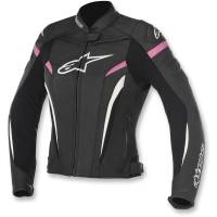 Alpinestars - Alpinestars Stella GP Plus R Womens Leather Jacket V2 - 3110517-1039-48 - Black/Fuchsia - 12 - Image 1