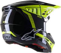 Alpinestars - Alpinestars SM5 Beam Helmet - 8303722-1151-XL - Black/Anthracite/Yellow Fluo Glossy - X-Large - Image 2