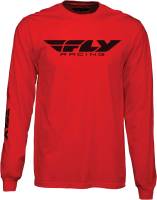 Fly Racing - Fly Racing Fly Corporate Long Sleeve Shirt - 352-4148L - Red - Large - Image 1