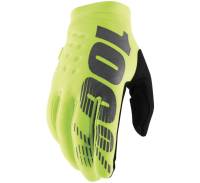 100% - 100% Brisker Cold-Weather Youth Gloves - 10004-00009 - Flo Yellow/Black - Medium - Image 1