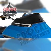 Klock Werks - Klock Werks Sport Flare Windshield - 6in. - Solid Black - KWW-01-0403 - Image 5