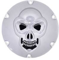 Drag Specialties - Drag Specialties 3-D Skull Derby Cover - Chrome - 1107-0631 - Image 1