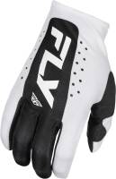 Fly Racing - Fly Racing Lite Youth Gloves - 378-713YS - White/Black - Small - Image 1