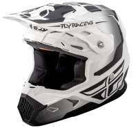 Fly Racing - Fly Racing Toxin Original Helmet - 73-8510M - Matte White/Black - Medium - Image 1