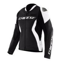 Dainese - Dainese Racing 5 Womens Leather Jacket - 2015300034-622-48 - Black/White - 48 - Image 1