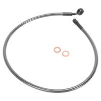 Magnum - Magnum Black Pearl Designer Series ABS Front Upper Brake Line - 7/16in., 35deg. Banjo - 28in. - AS47928 - Image 1