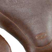 Mustang - Mustang Wide Tripper Solo Seat with Driver Backrest - Vintage - Brown - 83028 - Image 2