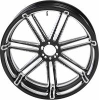 Arlen Ness - Arlen Ness Forged Billet 7 Valve Rear Rim - 18in. x 5.50in. - Black - 10301-203 - Image 1