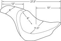 Drag Specialties - Drag Specialties Predator Seat - Smooth - 0802-1181 - Image 4