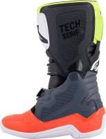 Alpinestars - Alpinestars Tech 7S Youth Boots - 2015017-9058-7 - Dark Gray/Red Flourescent/Yellow Flourescent - 7 - Image 3