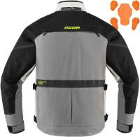 Icon - Icon Raiden Jacket - 2820-5003 - Gray/Hi-Viz - Medium - Image 2