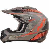 AFX - AFX FX-17 Factor Helmet - 01104486 - Frost Gray/Saftey-Orange Matte Factor - 2XL - Image 1