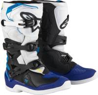 Alpinestars - Alpinestars Tech 3S Youth Boots - 2014024-2179-8 - White/Black/Enamel/Blue - 42 - Image 1