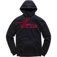 Alpinestars - Alpinestars Blaze Fleece Pullover Hoodie - 1037-53113-1030-LG - Black/Red - Large - Image 1