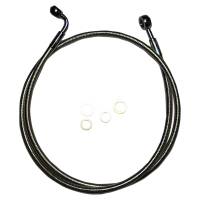 Magnum - Magnum Black Pearl E-Z Align Single Disc Front Brake Line - 35deg. Top Angle - 38in - 46838SW - Image 1