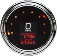 Dakota Digital - Dakota Digital MLX Series Gauge Speedometer/Tachometer - Fatbob - Chrome - MLX-2000 - Image 1