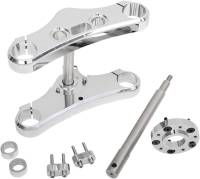 Accutronix - Accutronix 49mm Wide-Glide Conversion Kit - 5 Deg. Rake - Chrome - TWD549-ESCK8 - Image 2