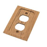 Whitecap - Whitecap Teak Outlet Cover/Receptacle Plate - Image 2
