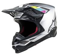 Alpinestars - Alpinestars Supertech M8 Contact Helmet - 8300819-191-S - Silver/Black - Small - Image 1