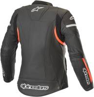 Alpinestars - Alpinestars Stella Kira Womens Leather Jacket - 3112019-1030-48 - Black/Fluo Red - 48 - Image 2