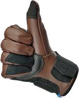 Biltwell Inc. - Biltwell Inc. Belden Gloves - 1505-0201-301 - Chocolate/Black - X-Small - Image 5