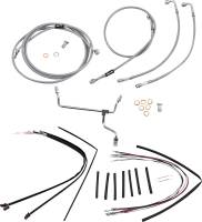 Burly Brand - Burly Brand Handlebar Cable/Line Install Kit - Stainless Steel - B30-1156 - Image 1