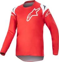 Alpinestars - Alpinestars Racer Narin Youth Jersey - 3771823-3120-LG - Mars Red/White - Large - Image 1