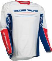 Moose Racing - Moose Racing Sahara Jersey - 2910-6834 - Red/White/Blue - Small - Image 1