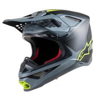 Alpinestars - Alpinestars Supertech M10 Meta Helmet - 8300419-175-S - Black/Gray/Yellow Fluo - Small - Image 1