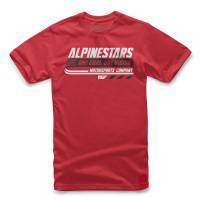 Alpinestars - Alpinestars Bravo Youth T-Shirt - 3038-72006-30-L - Red - Large - Image 1