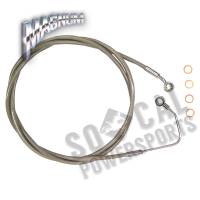 Magnum - Magnum Clear Coated XR Stainless Upper Front Brakeline Kit - 74in. Total Length - SSC1404-74 - Image 2