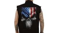 Lethal Threat - Lethal Threat USA Skull Melt Sleeveless Shirt - CO60213M - Blue/Gray/White/Black/Red - Medium - Image 1
